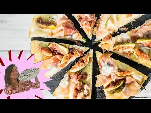 Pizza - Focaccia Bianca con Fichi, Prosciutto Crudo e Gorgonzola