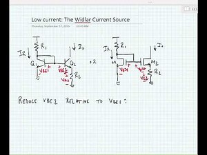 ECE3204 Lecture 11B - Widlar Current Source