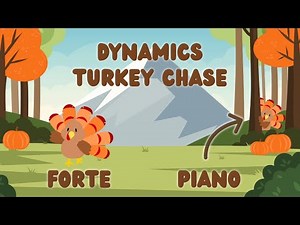Dynamics Turkey Chase | Elementary Music Fall Thanksgiving Brain Break | Forte and Piano Game 🎵🦃🍂