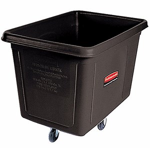 Rubbermaid® FG460800BLA Black 8 Cu. Ft. Bulk Cube Truck (300 lb.)
