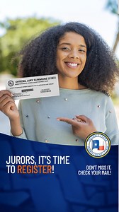 2.8K views | CHECKLIST: - Check your mailbox - Read your jury service notice - Register! | Harris County District Clerk | Facebook