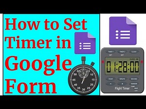 How to Set Timer in Google Forms - How to Add Timer in Google Forms