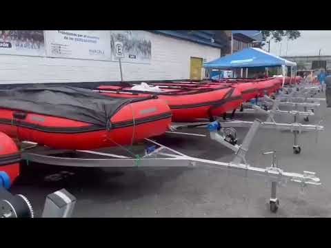 470cm PVC Inflatable Roll-up Rescue Boats and boat trailers