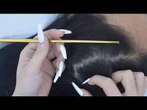 Hair play no talking ASMR, Relaxing Hair Brushing and Hair Massage For Rest And Unwind