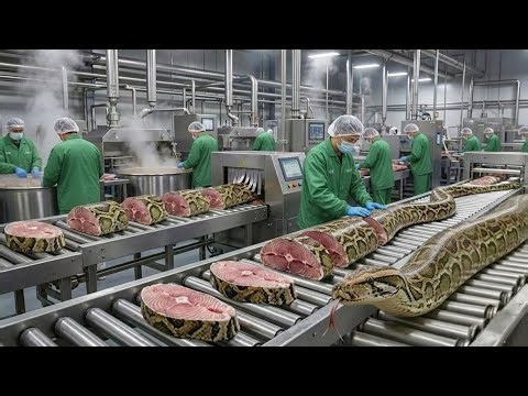 Inside a High-Tech Snake Meat Factory | An Incredible Process Revealed