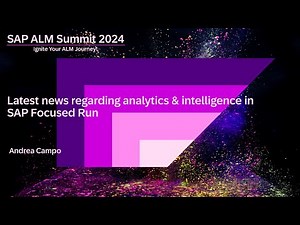 Learn about the latest innovations of SAP Focused Run in analytics & intelligence