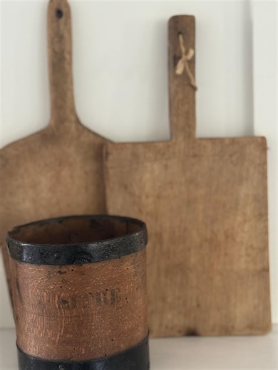 Vintage French Wooden Paddle Board, Rustic Farmhouse Kitchen Decor, 12" - Etsy