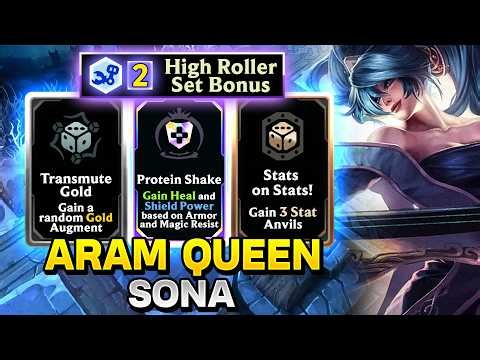 Sona is the QUEEN OF ARAM MAYHEM with her INSANE HEALS AND SHIELDS!