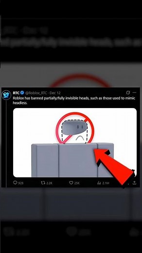 Why Robux Remove Headless 😳 #roblox