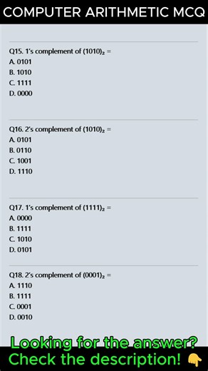 Binary Arithmetic Medium MCQs 🔥 Addition Subtraction Tricks (Q11–25) | OJEE MCA