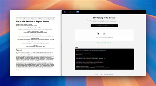 We built the fastest PDF -> markdown parser in the world 🚀⚡️AND it’s more accurate than any other open-source, model-free parser (pymupdf4llm, opendataloader, pdf-inspector, markitdown) on 3 standardized benchmarks: olmOCR0-bench, opendataloader-bench, ParseBenchIntroducing LiteParse v2.1. The v2 base version was already the fastest document->text parser on the planet, and with this new release we’ve introduced markdown.It is fully open-source (Apache 2.0) and free, is usable from CLI/Rust/Node