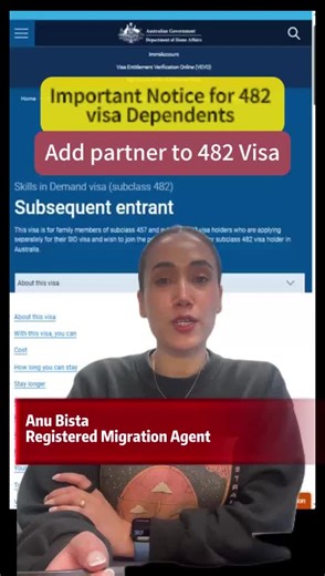 482 Visa Dependents: Important Application Rules