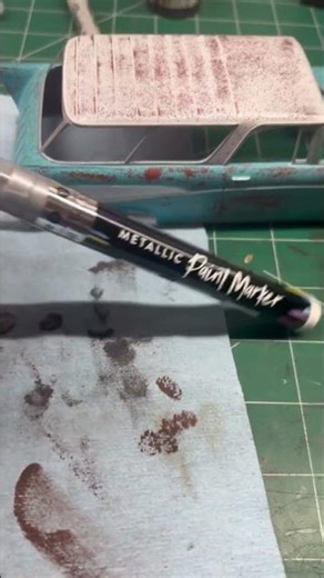 Hobby lobby chrome metallic paint marker pen for model car builds