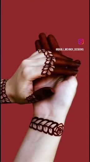 Simple mehandi design