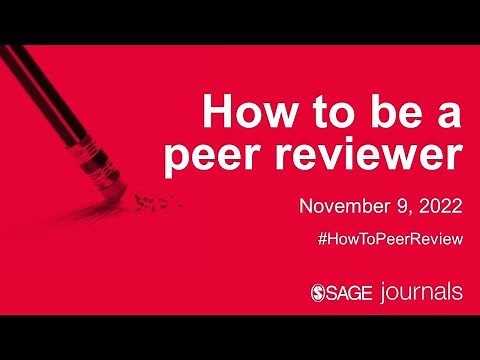 How to Be a Peer Reviewer