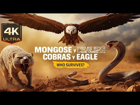 Nature’s Most Brutal Triangle: Mongoose vs Cobras vs Eagle