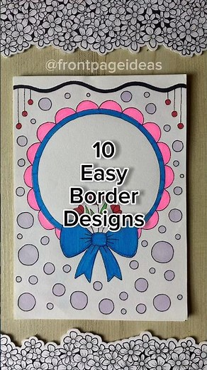 10 Easy front page design for school projects and idea note journals | Aesthetic Girl #shorts #howto