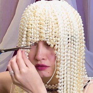 15K views · 85 reactions | She Made a Cleopatra Wig From Pearls | 5-Minute Crafts SHORTS | Facebook