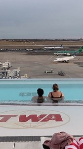 Trans World Airlines, or TWA, went bankrupt in 2001 and its terminal building at JFK Airport, New York, was landmarked as a historic site in 1994. Today, the swank @twahotel pays homage to the 1960s' Eero Saarinen designed building and the "Golden Age of Travel and Flying". There's a video with full tour of the hotel on my YouTube channel (link in profile) | Luxury Travel Expert