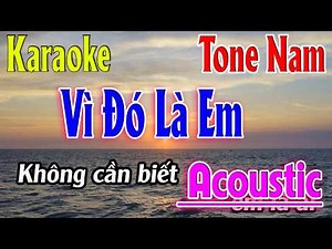 Vì Đó Là Em ( Acoustic ) Karaoke Tone Nam ( Cm ) Beat Hay | Karaoke Lâm Organ
