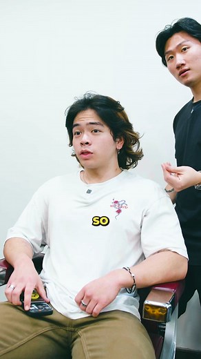 Transforming Client into Anime Hero with a Classic Wolf Cut