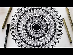 How to draw a mandala step by setp || MANDALA ART for beginners || HOW TO: Make the SIMPLE MANDALA