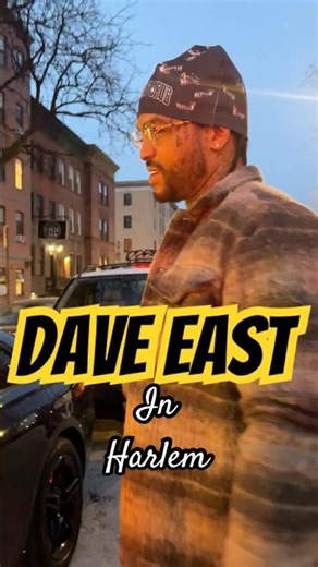Dave East pulling up to his Album Release Party in Harlem