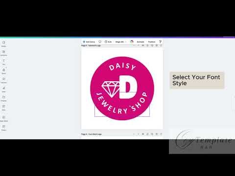 How to Edit an Editable Canva Logo Template | Step-by-Step Logo Tutorial for Beginners
