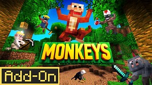 [免费下载]猴子！追加内容-我的世界插件市场包免费下载-Minecraft Marketplace Monkeys! Add-On