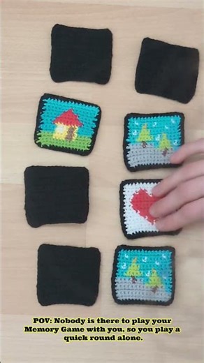 POV: You're playing you're own Memory Game. 🙃 #crochet #memorygame #crochetforkids