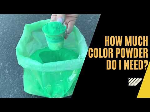 How Much Powder Do I Need For My Color Blaze Run?