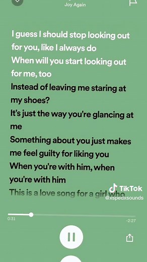 Joy Again - Looking Out For You Lyrics