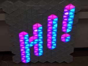 Hundreds of LED triangles combine for brilliant interactive display | Arduino Blog