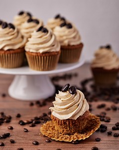 Coffee Cupcakes with Silky Coffee Buttercream