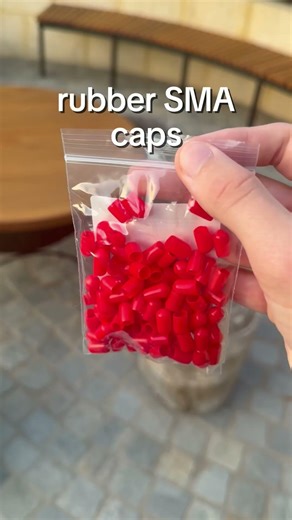 sma caps are super handy for keeping your sma connectors shiny! #sma #pcb #tech #esp32project