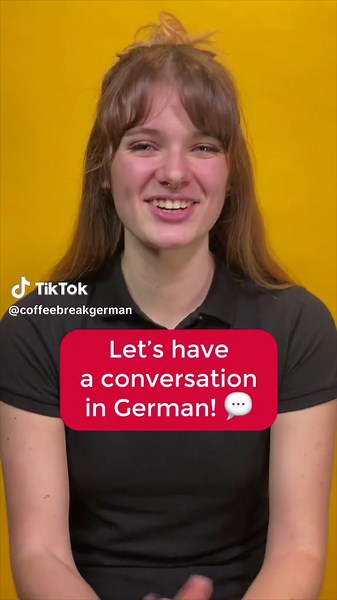 Chat with me in German! Follow the white text box 🗣️ #german #duetwithme #duet #germanduet #fyp #germanconversation