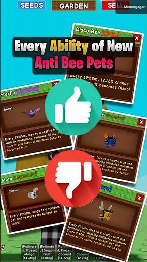 Every Abilities of Anti Bee Eggs (Pets) #growagarden