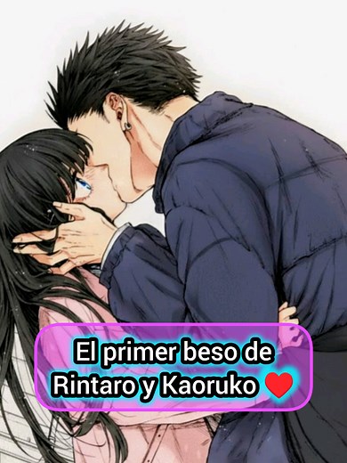 El primer beso de Rintaro y Kaoruko en Kaoru Hana