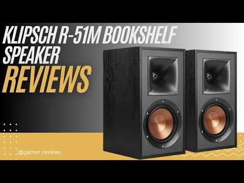 Klipsch R-51M Bookshelf Speaker Review | Pair of Black Speakers for Home Audio