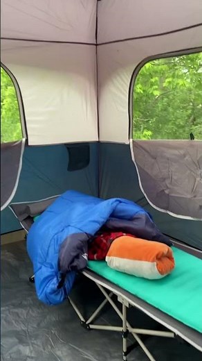 Coleman Hampton 3-Season, 9-Person, 2-Room Camping Cabin Tent w/ Room Divider