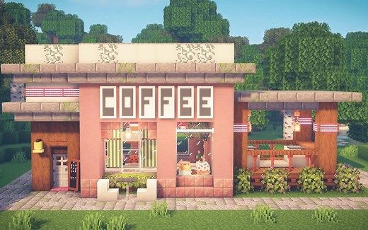 【建筑教程】带你建造一个咖啡厅！