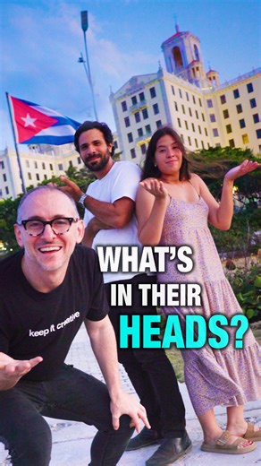What do you notice in the responses from Cubans? My intention in each place I visit is to understand the local culture, not so much the touristy side but rather how the people really are. What are their interpersonal relationships like? How do they navigate the world? What is important to them? But I’ve realized that when you ask questions, people respond rationally and generally tend to say what they think you want to hear. That’s why I came up with this idea: to ask people to tell me the first