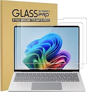 KEANBOLL 2 Pack Tempered Glass Screen Protector for Microsoft Surface Laptop 7 (2025-2024, 15 Inch) - 9H Hardness, Scratch Resistant Tempered Glass Compatible With Surface Laptop 7 15"