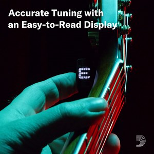 🔌 Fast, accurate and now fully rechargeable 🔌 D’Addario’s Micro Headstock Tuner just got a major upgrade—now available in a fully rechargeable version. With the same compact, discreet design, this upgraded model features a USB-C rechargeable battery that delivers over 20 hours of tuning per charge. The ultra-bright, full-color LED display is visible in any lighting condition. It rotates and swivels to provide unlimited viewing angles. The advanced piezo sensor ensures fast, accurate tuning in 