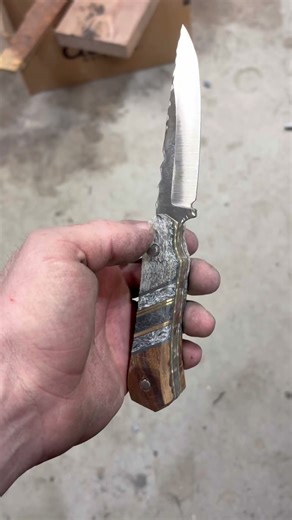 Muley getting some elk antler and ironwood scales put on today! #tuffkutsblades #custom #hunting