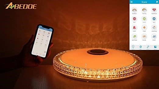 72W RGB Music Ceiling Light with Remote and APP Control