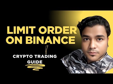 How to set Limit Order on Binance in Crypto