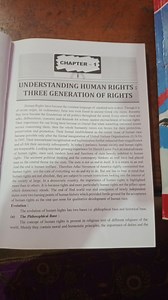 CHAPTER - 1UNDERSTANDING HUMAN RIGHTS : THREE GENERATION OF R... | Filo