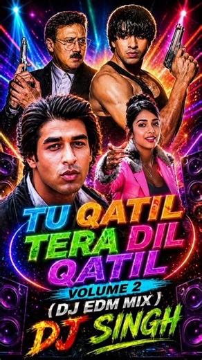Tu Qatil Tera Dil Qatil ❤️🔥 DJ Remix | 90's Hit | Bass Boosted 🔊 #shorts