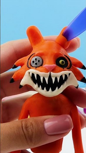 Making Mr Stripes (tiger) Mr. Hopp's Playhouse 2 made from polymer clay, sculpture timelapse #shorts